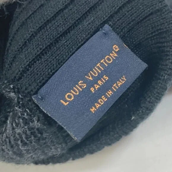 LOUIS VUITTON M77992 Damier Graphite Gon neopetite damier gloves wool Black